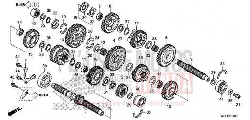TRANSMISSION (VFR1200X/XA/XL) VFR1200XH de 2017
